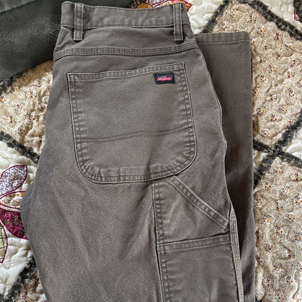 Dickies Dark Green Carpenter Pants - Durable Utility Trousers
